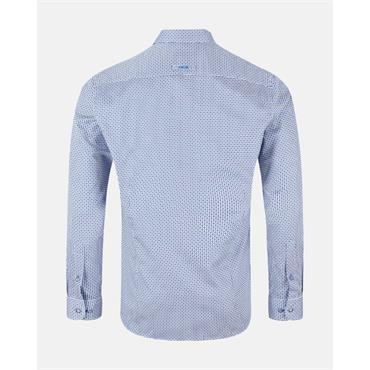 André Boston Print Shirt Ecru