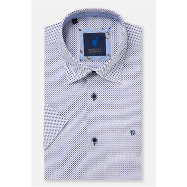 Benetti Finn Print Short Sleeve Shirt Blue