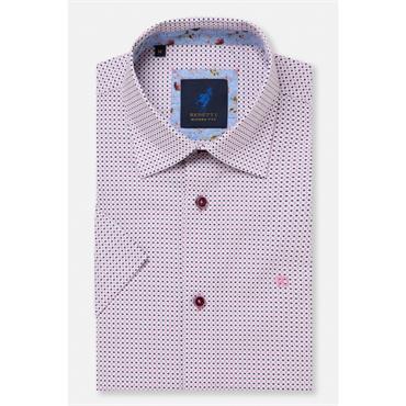 Benetti Finn Print Short Sleeve Shirt Pink