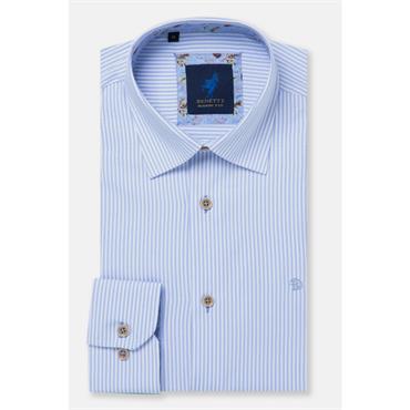 Benetti Alexander Stripe Shirt Sky