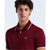 Penguin Pique Sticker Pete Tipped Polo Cabernet
