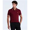 Penguin Pique Sticker Pete Tipped Polo Cabernet