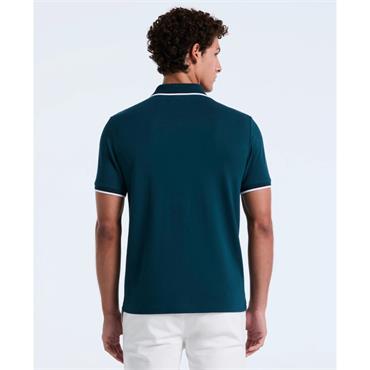 Penguin Pique Sticker Pete Tipped Polo Green