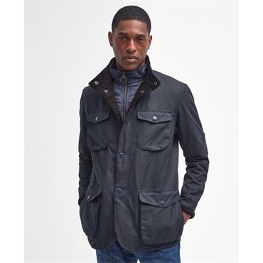 Barbour Ogston Wax Jacket Navy