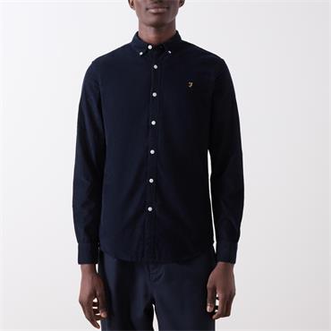 Farah Fontella Slim Fit Corduroy Shirt Navy