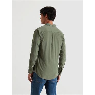Farah Fontella Slim Fit Corduroy Shirt Tarragon Green