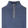 Casa Moda Troyer Quater-Zip Cotton Knit Indigo