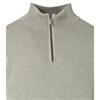 Casa Moda Troyer Quater-Zip Cotton Knit Grass