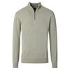 Casa Moda Troyer Quater-Zip Cotton Knit Grass
