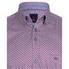 André Regan Print Shirt Burgundy