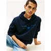 Tommy Hilfiger Brand Love Mono Stack Hoodie Navy