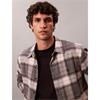 Calvin Klein Jeans Brushed Plaid Check Easy Shirt Black