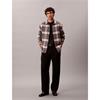 Calvin Klein Jeans Brushed Plaid Check Easy Shirt Black