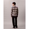 Calvin Klein Jeans Brushed Plaid Check Easy Shirt Black