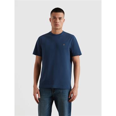 Farah Danny Regular Fit Organic Cotton T-Shirt Aegean