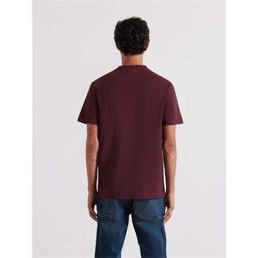 Farah Danny Regular Fit Organic Cotton T-Shirt Bordeaux