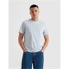 Farah Danny Regular Fit Organic Cotton T-Shirt Blue Nickle
