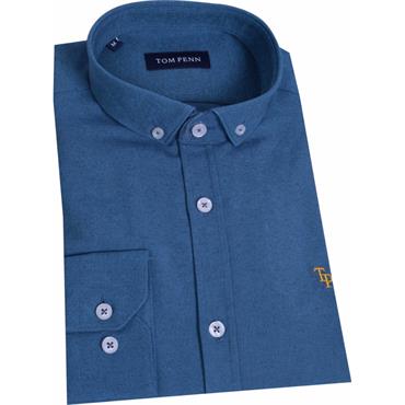 Tom Penn Oxford Long Sleeve Shirt Aegean