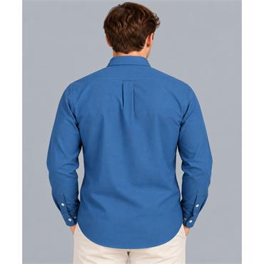 Tom Penn Oxford Long Sleeve Shirt Azure