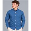 Tom Penn Oxford Long Sleeve Shirt Azure