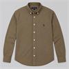 Tom Penn Oxford Long Sleeve Shirt Dark Tan