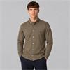 Tom Penn Oxford Long Sleeve Shirt Dark Tan