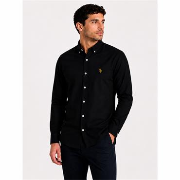 Tom Penn Oxford Long Sleeve Shirt Black