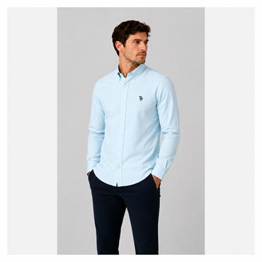 Tom Penn Oxford Long Sleeve Shirt Ocean