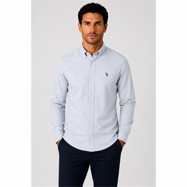 Tom Penn Oxford Long Sleeve Shirt Apple