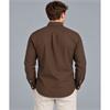 Tom Penn Oxford Long Sleeve Shirt Brown