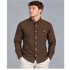 Tom Penn Oxford Long Sleeve Shirt Brown