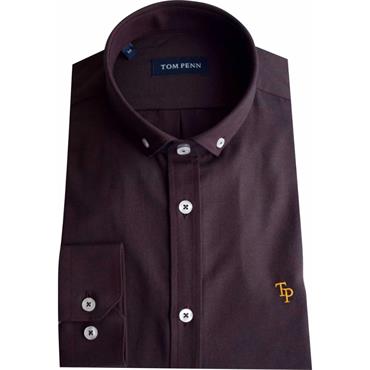 Tom Penn TP330 Oxford Tom Penn shirt Burgundy
