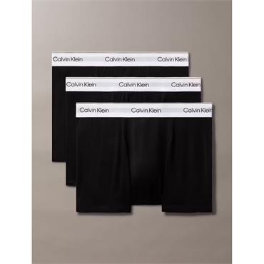 Calvin Klein 3-Pack Icon Cotton Stretch Relaxed Fit Trunks Black