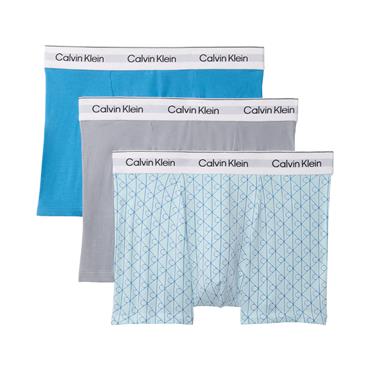 Calvin Klein 3-Pack Icon Cotton Stretch Relaxed Fit Trunks Grey