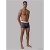Calvin Klein 3-Pack Icon Cotton Stretch Relaxed Fit Trunks Wte/Blue Tulip/Turblance