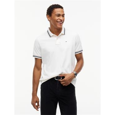 Tommy Jeans Regular Tipped Polo Offwhite