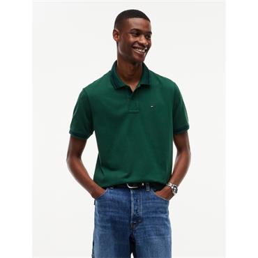 Tommy Jeans Regular Tipped Polo Velvet Green
