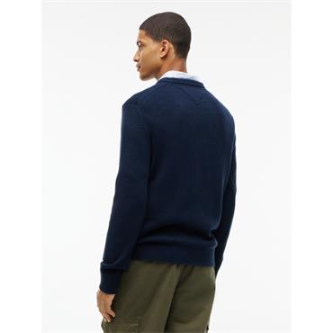 Tommy Jeans Essential Crew Knit Dark Blue