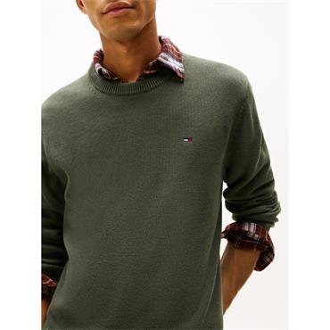 Tommy Jeans Essential Crew Knit Green