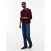 Tommy Jeans Essential Crew Knit Calypso Berry
