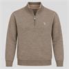 Tom Penn Quarter-Zip Fine Yarn Knit Sand