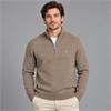 Tom Penn Quarter-Zip Fine Yarn Knit Sand