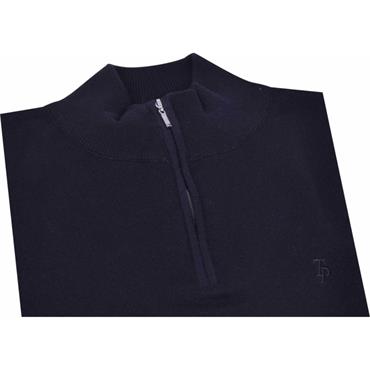 Tom Penn  Tom Penn 1/4 Zip Knit Black
