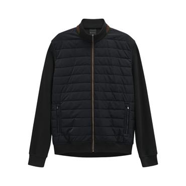 Bugatti Hybrid Zip-Thru Sweat Navy