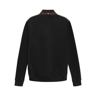 Bugatti Hybrid Zip-Thru Sweat Moss