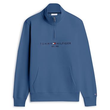 Tommy Hilfiger Tommy Logo Mockneck Sweat Aegean