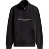 Tommy Hilfiger Tommy Logo Mockneck Sweat Black