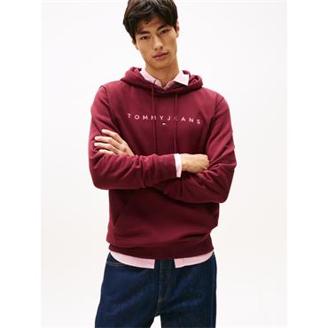 Tommy Jeans Linear Hoodie Wine