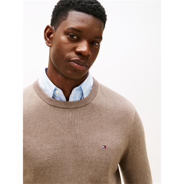 Tommy Hilfiger Pima Organic Cotton Cashmere Knit Taupe
