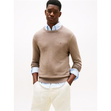 Tommy Hilfiger Pima Organic Cotton Cashmere Knit Taupe